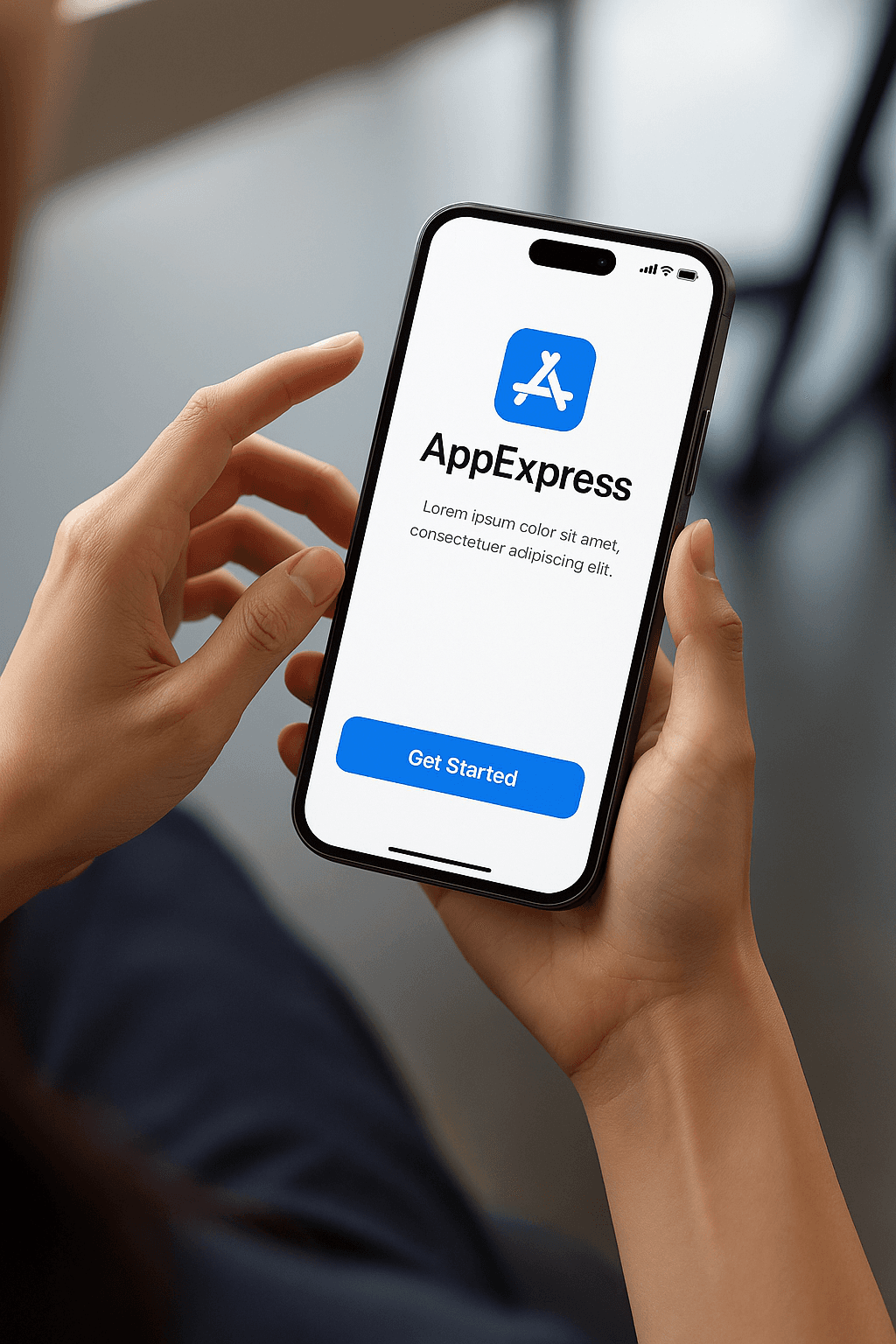 Mockup de aplicación móvil